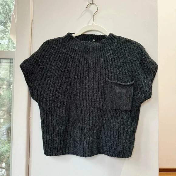 NWT Free People Freya Set FP Beach Sweater Top & Pants Black Charcoal Size XS - Picture 8 of 15